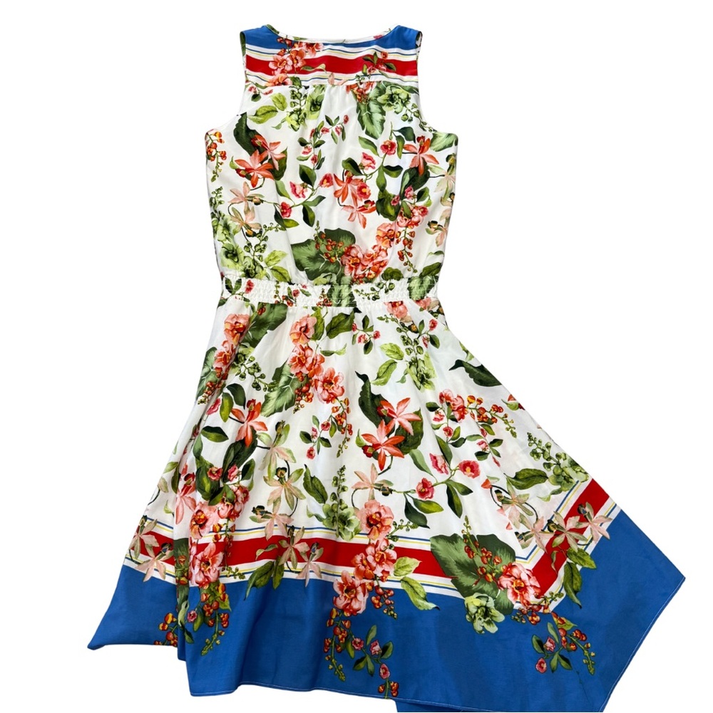 Tommy Hilfiger Floral Dress with Blue and Red Accents - Picture 5 of 5